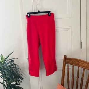 Red Stretch Capris
